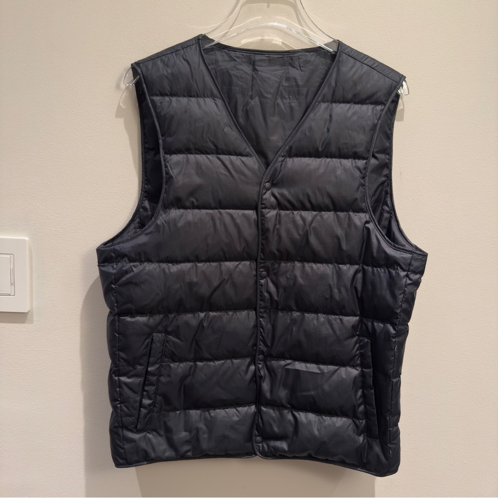 BASSO Siberian Goose Premium Quality Dark Navy Puffer Vest Size 100 100%